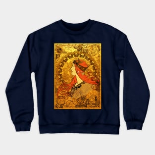 Steampunk Zodiac (Mucha Homage) Crewneck Sweatshirt